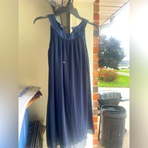 Like new navy blue dress with sparkles